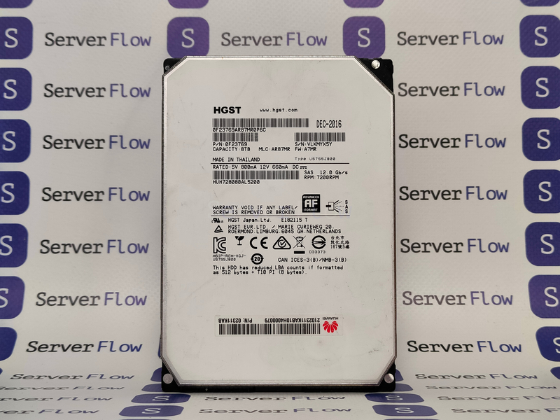 Жесткий диск HGST 8TB 3.5" SAS 12Gb/s [HUH728080AL5200]