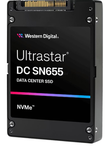 SSD-накопитель WD Ultrastar DC SN655 61.44TB TGG Ruby 2.5" U.3 [0TS2512]