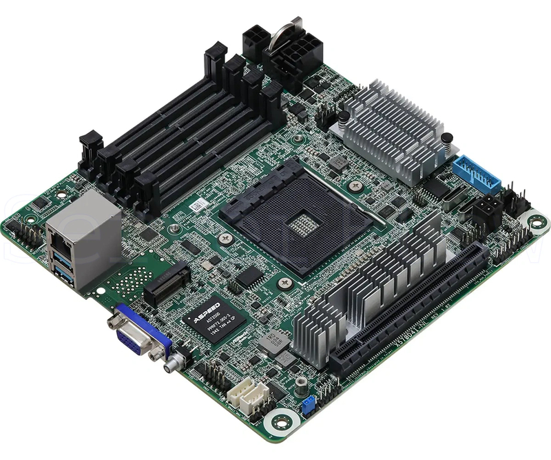 Материнская плата ASRock X570D4I-NL (mini-ITX, AM4, 4 SO-DIMM) 2