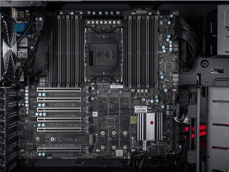 Серверная платформа Supermicro SYS-551A-T Tower 4LFF (2000W, LGA4677 Xeon W)  11