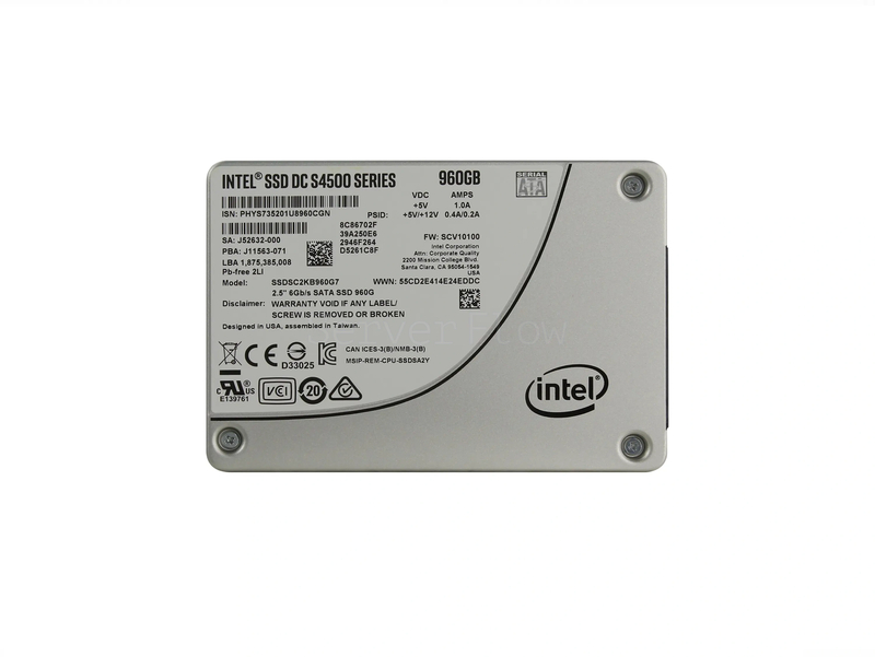 SSD-накопитель Intel DC S4500 960GB 2.5" SATA 6Gb/s [SSDSC2KB960G701]