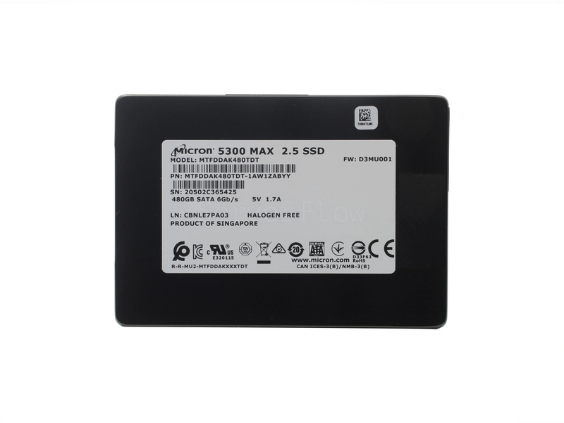 SSD-накопитель Micron 5300 MAX 480GB 2.5" 6Gb/s [MTFDDAK480TDT-1AW1ZABYY]