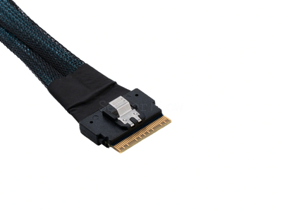 Кабель Slimline SAS SFF8654-8i - 2x SFF8654-4i 0.8м