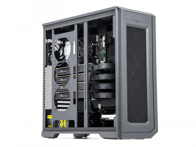 Phanteks Enthoo Pro 2 Server Edition (4× Instinct MI100 32GB, 1× EPYC 7702, RAM 512GB)