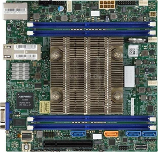 Материнская плата Supermicro X11SDV-8C+-TLN2F (Mini-ITX, BGA2518, 4 DIMM)