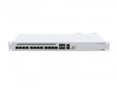 Коммутатор MikroTik CRS312-4C+8XG-RM (8x RJ45 10 Гбит/с, 4x Combo RJ45/SFP+ 10 Гбит/с)