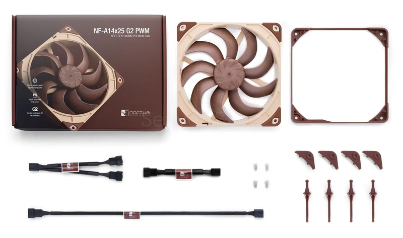 Корпусный вентилятор Noctua NF-A14x25 G2 PWM 140mm 4