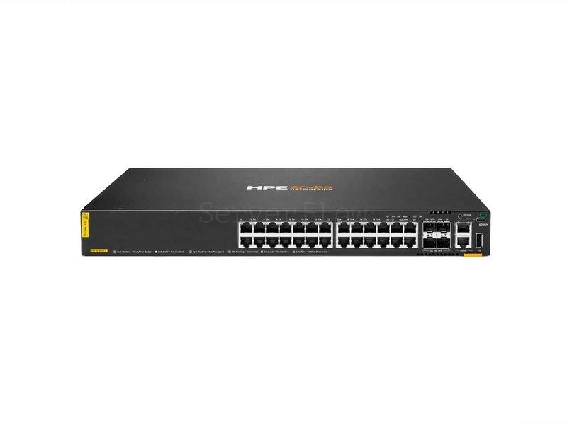 Коммутатор HPE Aruba CX 6200M 24G Class4 PoE 4SFP+ (24x RJ-45 1 Гбит/с, 4x SFP+ 10 Гбит/с) [R8Q68A]