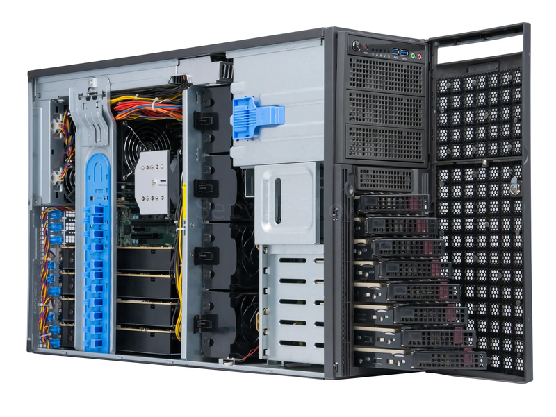 Supermicro 747BTQ-R2K04B (4× Instinct MI100 32GB, 2× Xeon E5 2697v4, RAM 256GB)