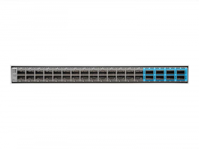 Коммутатор Cisco Nexus N9K-C93600CD-GX (28x QSFP28 100 Гбит/с, 8x QSFP-DD 400 Гбит/с) - PE