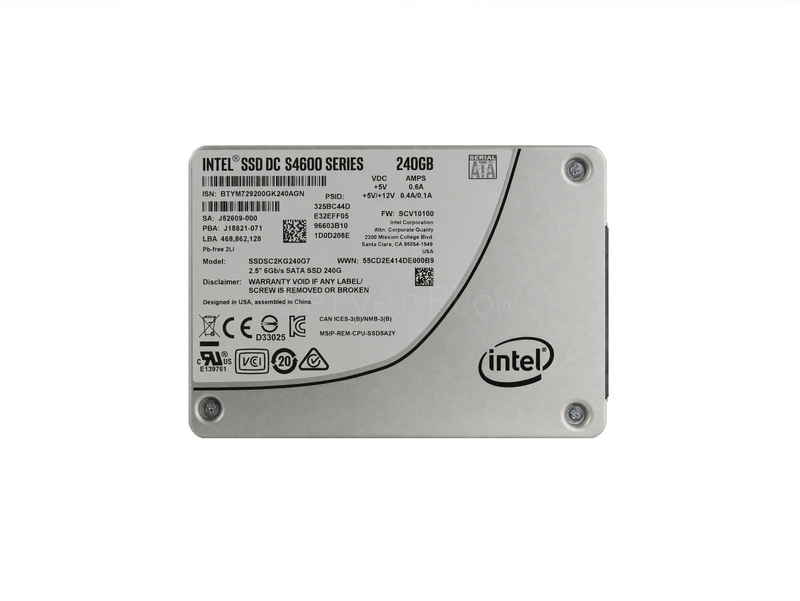 SSD-накопитель Intel DC S4600 240GB 2.5" SATA 6Gb/s [SSDSC2KG240G701]