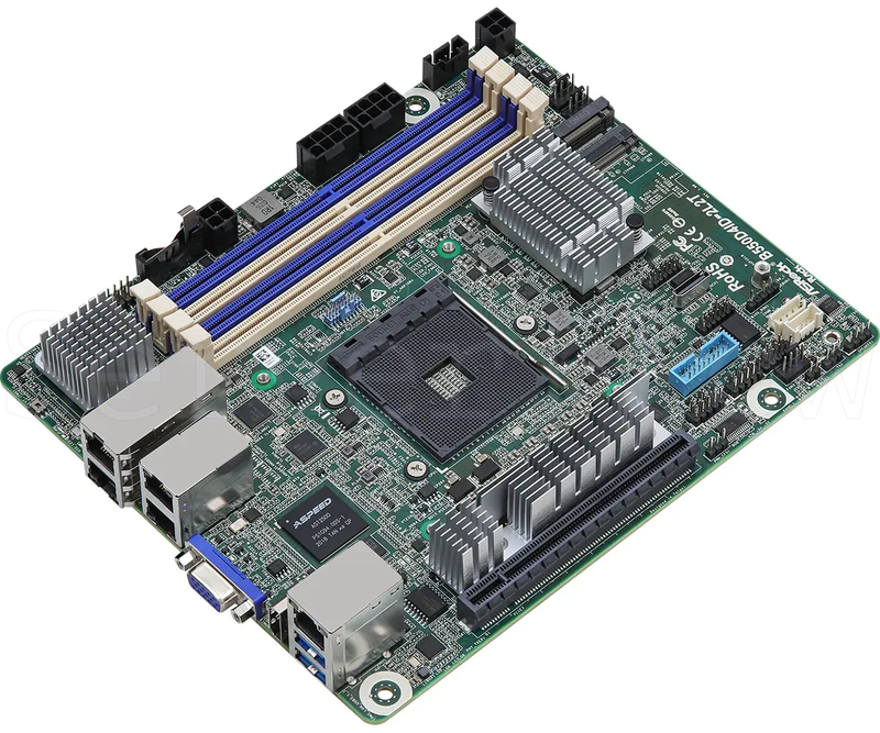 Материнская плата ASRock B550D4ID-2L2T (Mini-ITX, AM4, 4 DIMM) 1