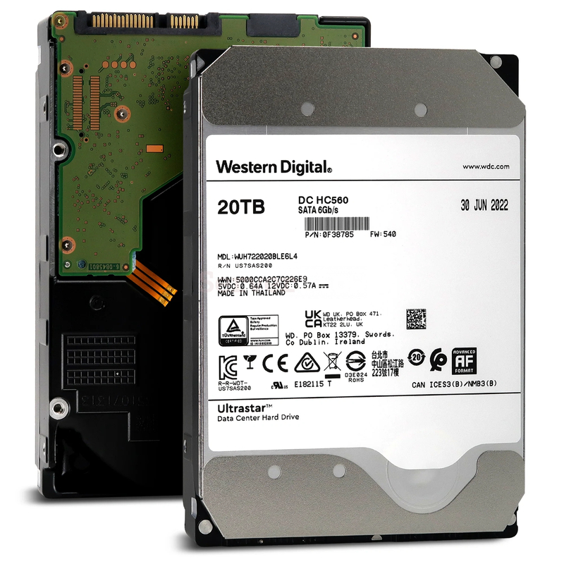 Жесткий диск WD DC HC560 20TB 3.5" SATA 6Gb/s [WUH722020BLE6L4] 1