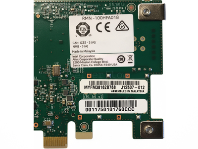 Сетевая карта Intel 100HFA018LS (1x QSFP28 100GBE)