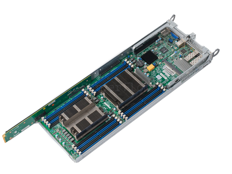 Блейд платформа Supermicro SuperServer 2028TP-HTR-SIOM 2U 24SFF (2x 2000W, 8x LGA2011-3) 10
