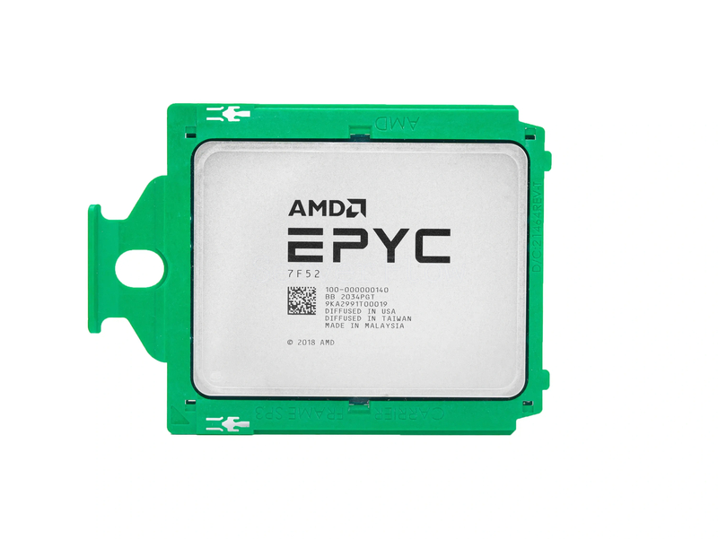Процессор AMD EPYC 7F52 (16c/32t, 3.5GHz-3.9GHz, 240W)