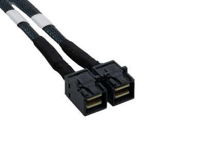 Кабель Slimline SAS SFF8654-8i - 2x SFF8643 (NVMe Connection) 1м