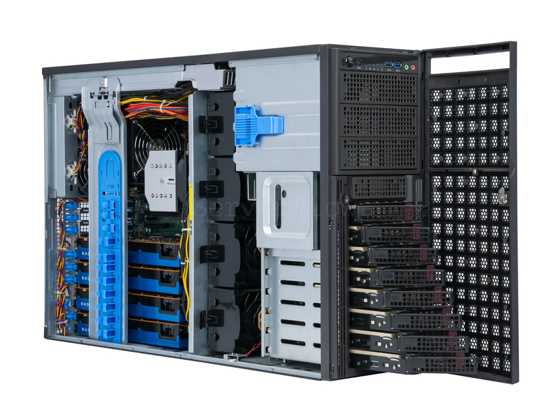 Supermicro 747BTQ-R2K04B (4× Radeon Pro WX8200 8GB, 2× Xeon E5 2697v4, RAM 256GB)