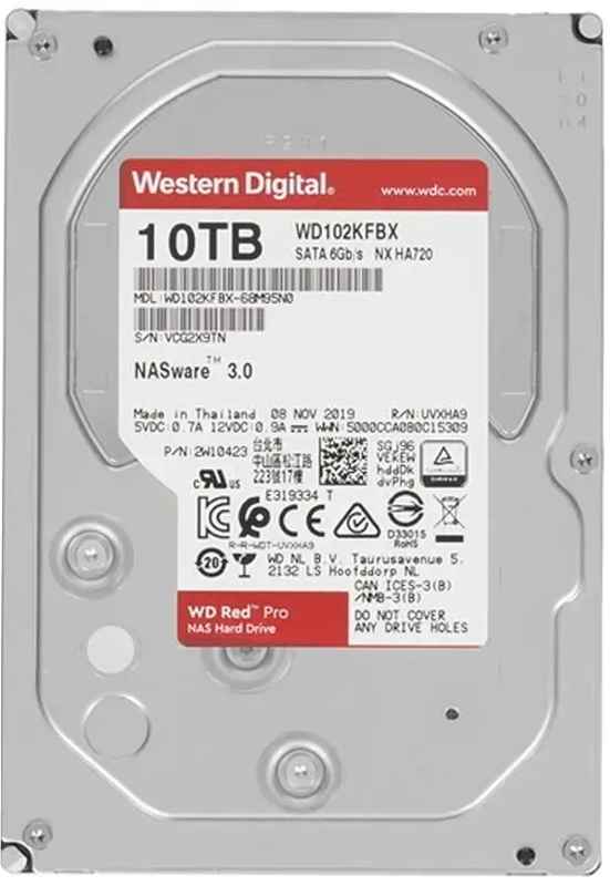 Жесткий диск WD Red Pro 10TB 3.5" SATA 6GB/s [WD102KFBX]
