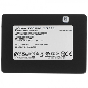 SSD-накопитель Micron (Lenovo) 5300 PRO 7.68TB 2.5" 6Gb/s [MTFDDAK7T6TDS-1AW1ZABLA]