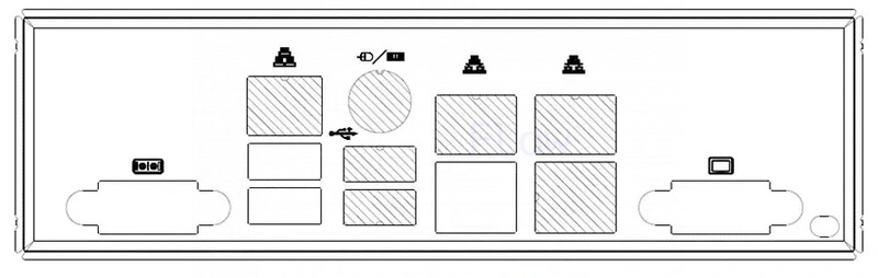 Заглушка Supermicro для 2U+ шасси [MCP-260-00042-0N] 2