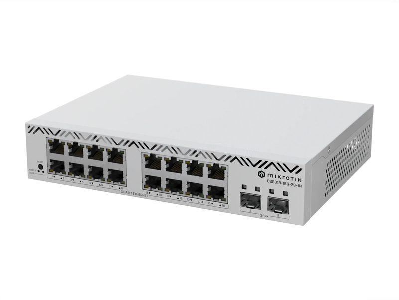 Коммутатор MikroTik CSS318-16G-2S+IN (16x RJ45 1 Гбит/с, 2x SFP+ 10 Гбит/с) 1