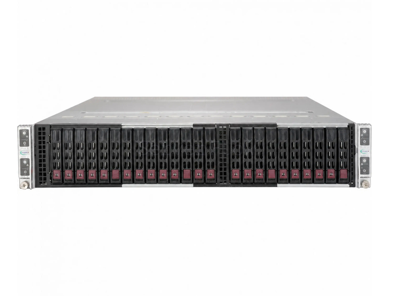 Блейд платформа Supermicro SuperServer 2029BT-HNTR 2U 24SFF (8x U.2, 2x 2200W, 8x LGA3647)
