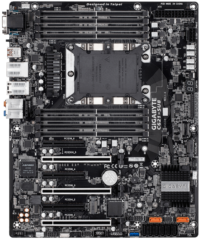 Материнская плата GIGABYTE C621-SU8 (ATX, LGA3647, 8 DIMM)