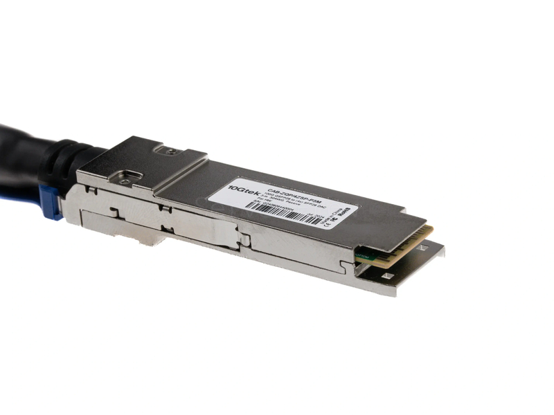 DAC Breakout кабель 10Gtek QSFP28 to 4x SFP28 3м [CAB-ZQP/4ZSP-P3M] 2
