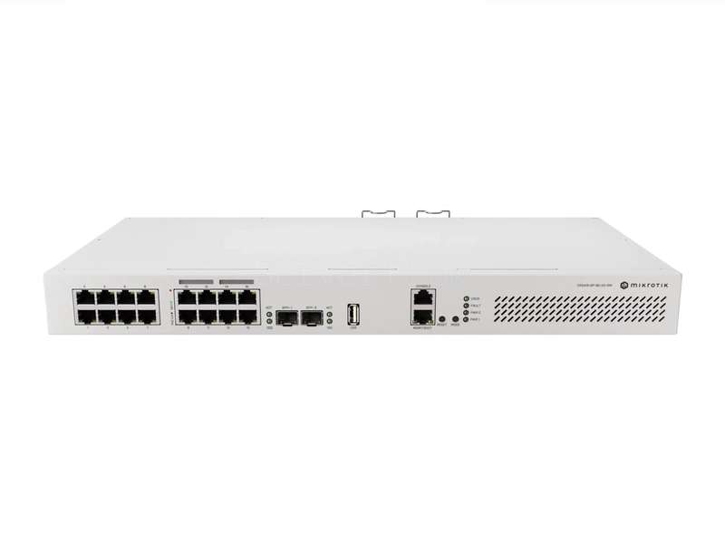 Коммутатор MikroTik CRS418-8P-8G-2S+RM (17x RJ45 1 Гбит/с, 2x SFP+ 10 Гбит/с)