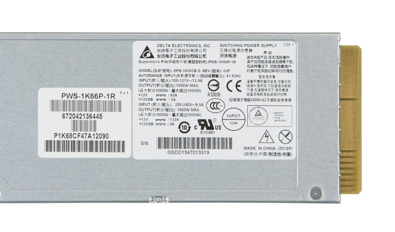 Блок питания Supermicro PWS-1K66P-1R (1600W) 2