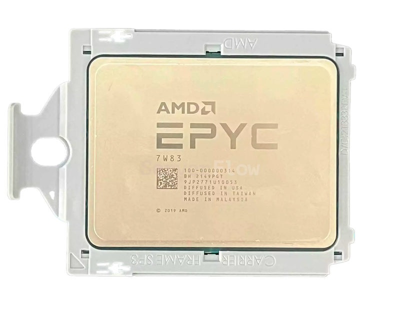 Процессор AMD EPYC 7W83 (64c/128t, 2.45GHz-3.5GHz, 280W)