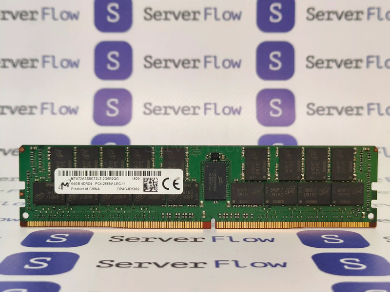 Оперативная память 64GB DDR4 ECC REG Micron 2666Mhz 4DRx4 LR [MTA72ASS8G72LZ-2G6] 1
