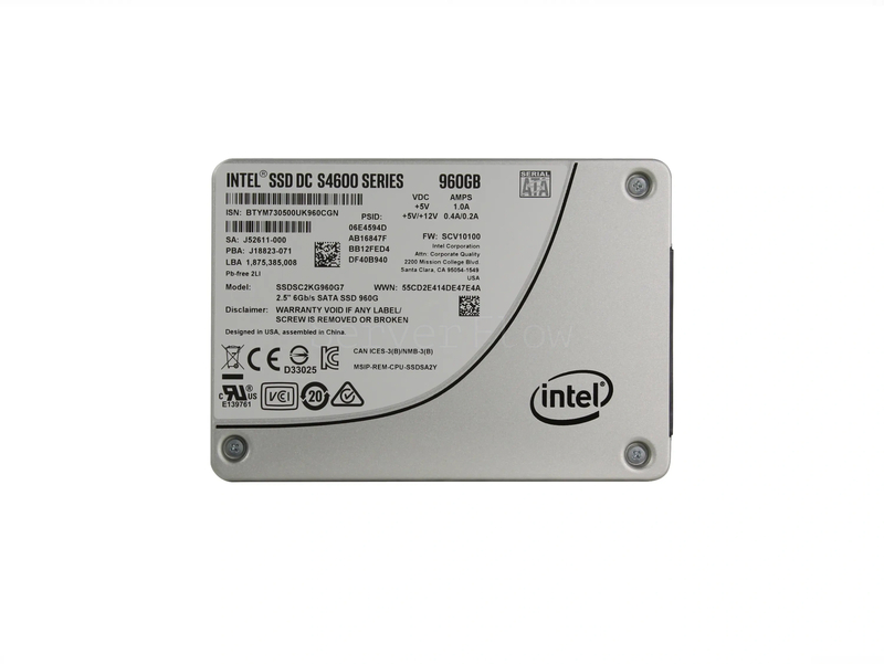 SSD-накопитель Intel DC S4600 960GB 2.5" SATA 6Gb/s [SSDSC2KG960G701]