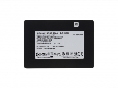 SSD-накопитель Micron 5300 MAX 240GB 2.5" 6Gb/s [MTFDDAK240TDT-1AW1ZABLA]