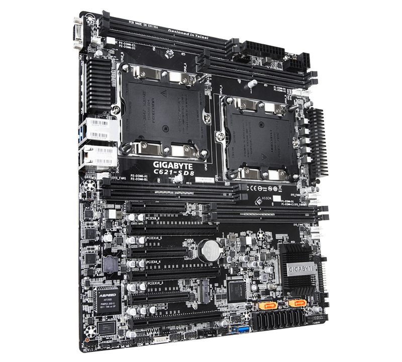 Материнская плата GIGABYTE C621-SD8 (CEB, 2x LGA3647, 8 DIMM) 2