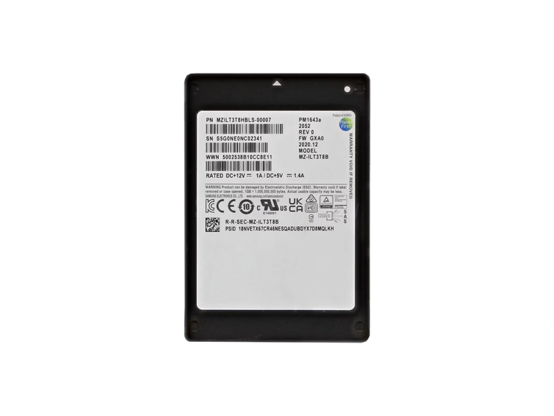 SSD-накопитель Samsung PM1643a 3.84TB SAS 12Gb/s  [MZILT3T8HBLS-00007]