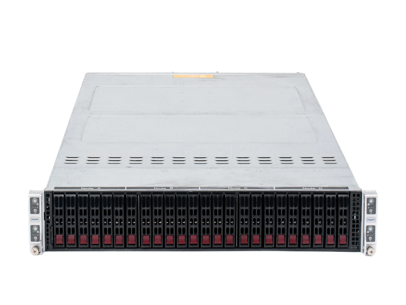 Блейд платформа Supermicro SuperServer 2028TP-HTR-SIOM 2U 24SFF (2x 2000W, 8x LGA2011-3)