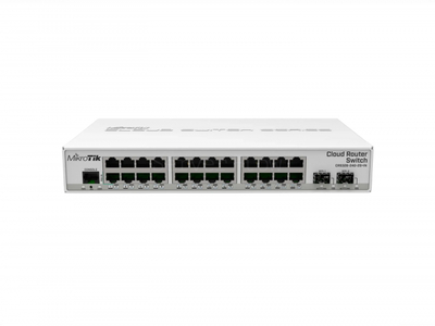 Коммутатор MikroTik CRS326-24G-2S+IN (24x RJ45 1 Гбит/с, 2x SFP+ 10 Гбит/с)