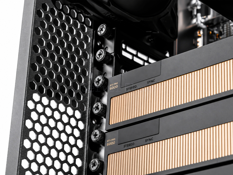 Phanteks Enthoo Pro 2 Server Edition  (3× RTX PRO 6000 Blackwell Max-Q 96GB, 1× EPYC 9354, RAM 192GB) 6