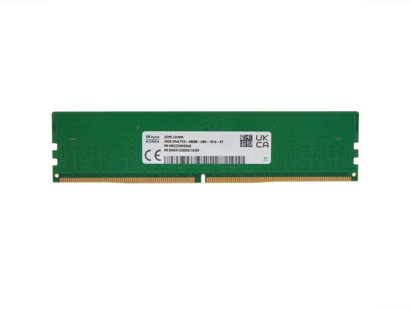 Оперативная память 48GB DDR5 UDIMM SK Hynix 4800Mhz 2Rx8 [HMCGY8MEBUB]
