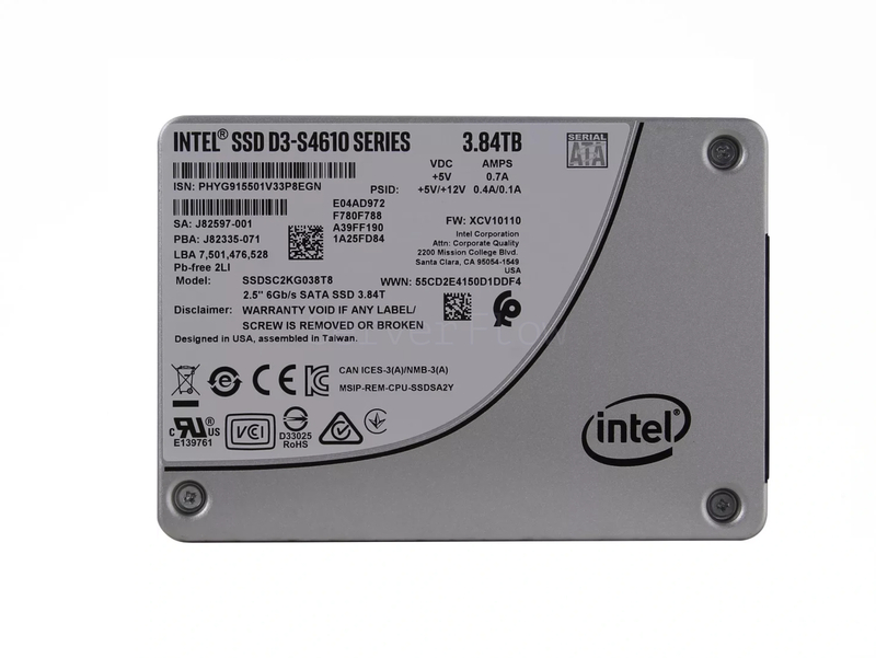SSD-накопитель Intel D3-S4610 3.84TB 2.5" SATA 6Gb/s [SSDSC2KG038T801]