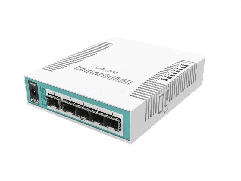 Коммутатор MikroTik CRS106-1C-5S (5x SFP 1 Гбит/с, 1x Combo RJ45/SFP 1 Гбит/с)