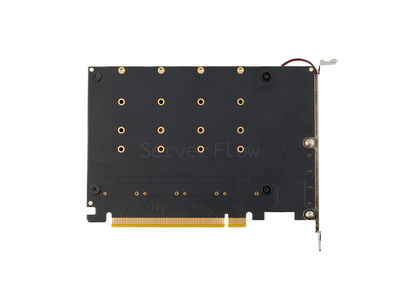 Переходник PCIe 4.0 x16, 4x M.2 (Full profile, NGFF 2280)