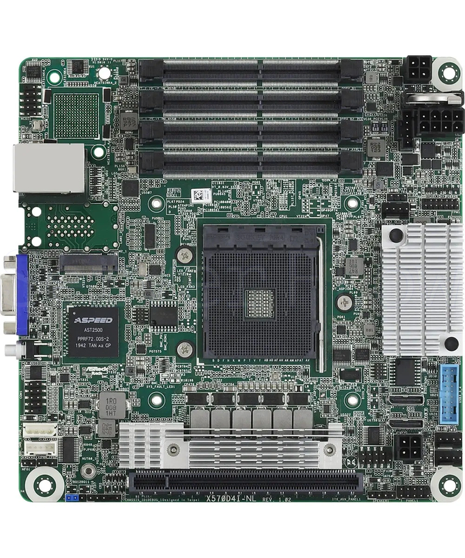 Материнская плата ASRock X570D4I-NL (mini-ITX, AM4, 4 SO-DIMM)