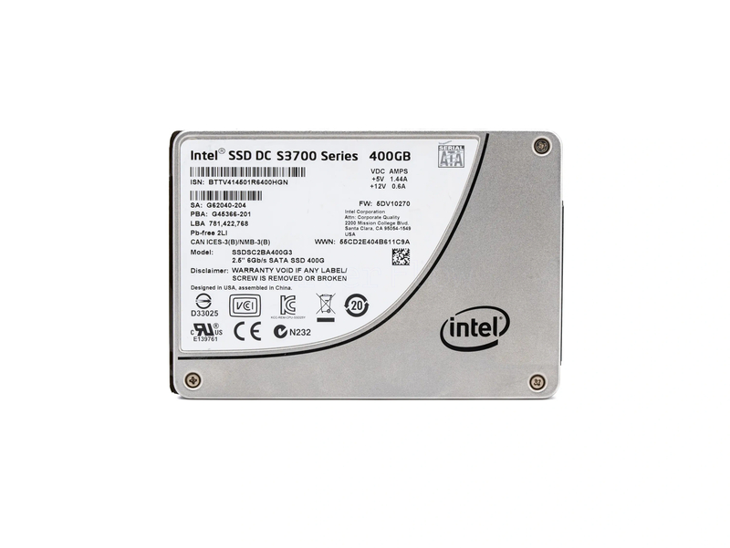 SSD-накопитель Intel (HP) S3700 400GB 2.5" 6Gb/s [SSDSC2BA400G3P]