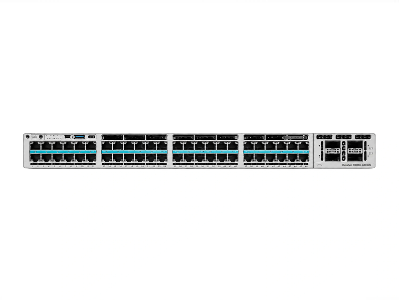 Коммутатор Cisco Catalyst C9300X-48HXN (40x RJ45 0.1/1/2.5/5 Гбит/с PoE++, 8x RJ45 0.1/1/2.5/5/10 Гбит/с PoE++)