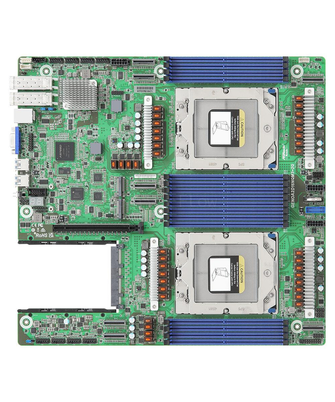 Материнская плата ASRock Rack GENOA2D16NQM3-2Q (EEB, 2x SP5, 16 DIMM)