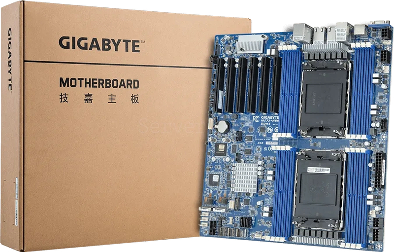 Материнская плата Gigabyte MS73-HB0 Rev 1.x/3.x (E-ATX, 2x LGA4677, 16 DIMM) 3