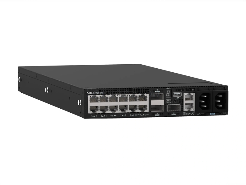 Коммутатор Dell PowerSwitch S4112T-ON IO/PS Airflow (12x RJ45 10 Гбит/с, 3x QSFP28 100 Гбит/с) 2